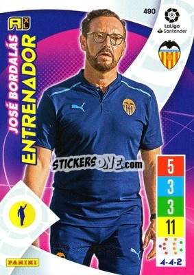 Sticker José Bordalás - Liga Santander 2021-2022. Adrenalyn XL
 n. 490 - Panini