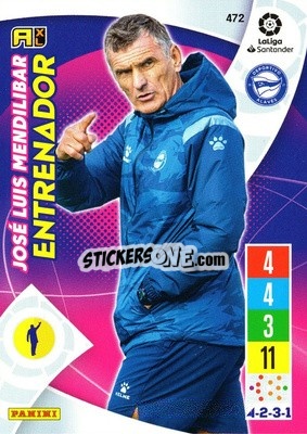 Sticker José Luis Mendilibar - Liga Santander 2021-2022. Adrenalyn XL
 n. 472 - Panini