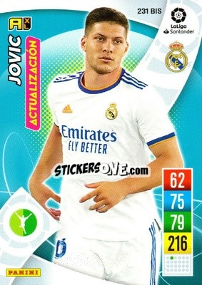 Sticker Jovic - Liga Santander 2021-2022. Adrenalyn XL
 n. 231bis - Panini