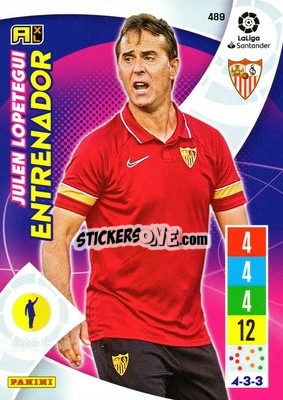 Sticker Julen Lopetegui - Liga Santander 2021-2022. Adrenalyn XL
 n. 489 - Panini