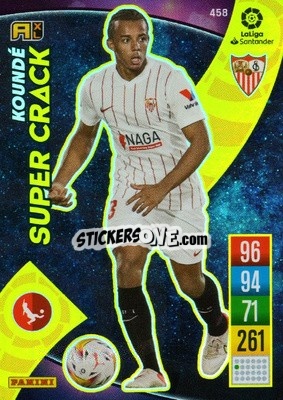 Sticker Jules Koundé - Liga Santander 2021-2022. Adrenalyn XL
 n. 458 - Panini