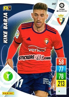 Cromo Kike Barja - Liga Santander 2021-2022. Adrenalyn XL
 - Panini