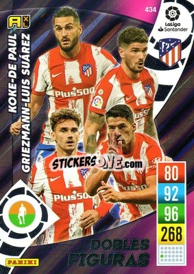 Sticker Koke / De Paul / Griezmann / Luis Suárez - Liga Santander 2021-2022. Adrenalyn XL
 n. 434 - Panini