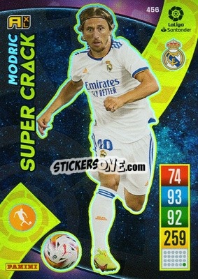 Sticker Luka Modrić - Liga Santander 2021-2022. Adrenalyn XL
 n. 456 - Panini