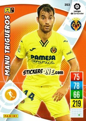 Sticker Manu Trigueros - Liga Santander 2021-2022. Adrenalyn XL
 n. 353 - Panini