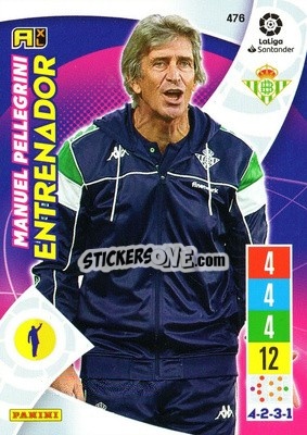 Cromo Manuel Pellegrini - Liga Santander 2021-2022. Adrenalyn XL
 - Panini