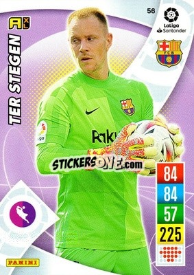 Cromo Marc-André ter Stegen - Liga Santander 2021-2022. Adrenalyn XL
 n. 56 - Panini