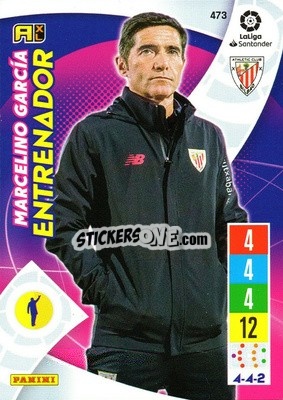 Sticker Marcelino García - Liga Santander 2021-2022. Adrenalyn XL
 n. 473 - Panini