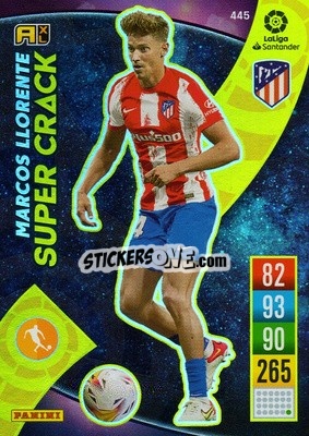 Sticker Marcos Llorente - Liga Santander 2021-2022. Adrenalyn XL
 n. 445 - Panini