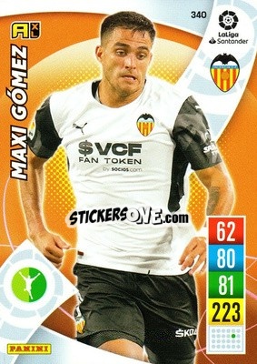 Sticker Maxi Gómez - Liga Santander 2021-2022. Adrenalyn XL
 n. 340 - Panini