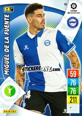 Cromo Miguel de la Fuente - Liga Santander 2021-2022. Adrenalyn XL
 - Panini