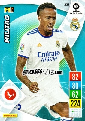 Sticker Militao - Liga Santander 2021-2022. Adrenalyn XL
 n. 221 - Panini