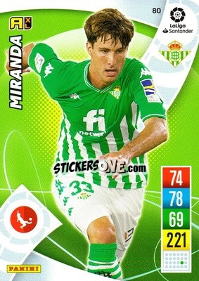 Sticker Miranda - Liga Santander 2021-2022. Adrenalyn XL
 n. 80 - Panini
