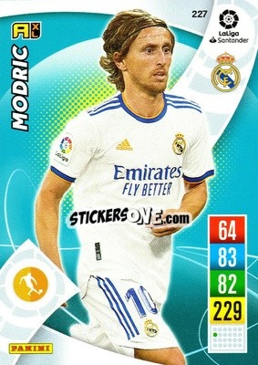 Sticker Modric - Liga Santander 2021-2022. Adrenalyn XL
 n. 227 - Panini