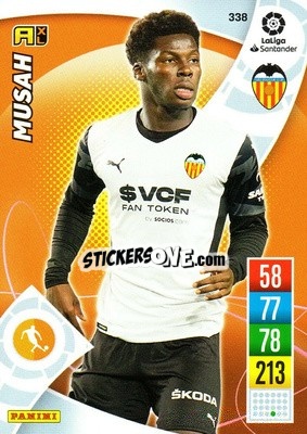 Sticker Musah - Liga Santander 2021-2022. Adrenalyn XL
 n. 338 - Panini