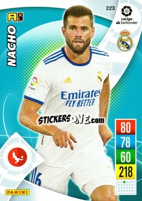 Sticker Nacho Fernández - Liga Santander 2021-2022. Adrenalyn XL
 - Panini