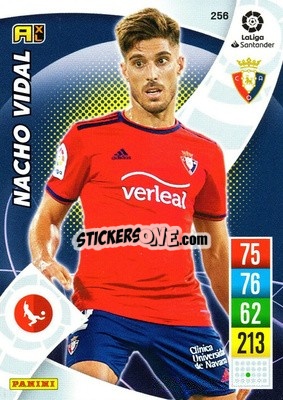 Sticker Nacho Vidal - Liga Santander 2021-2022. Adrenalyn XL
 - Panini