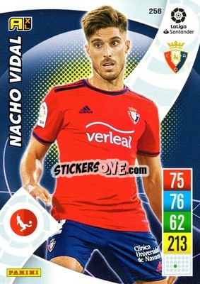 Sticker Nacho Vidal - Liga Santander 2021-2022. Adrenalyn XL
 n. 256 - Panini