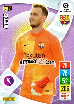 Sticker Neto - Liga Santander 2021-2022. Adrenalyn XL
 n. 57 - Panini