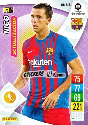 Sticker Nico - Liga Santander 2021-2022. Adrenalyn XL
 n. 66bis - Panini