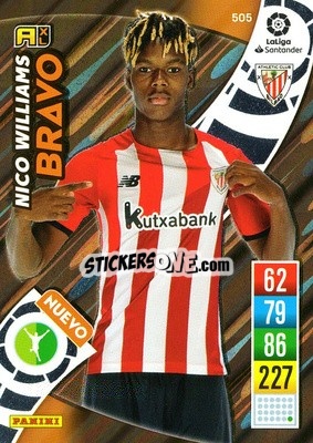 Sticker Nico Williams - Liga Santander 2021-2022. Adrenalyn XL
 n. 505 - Panini