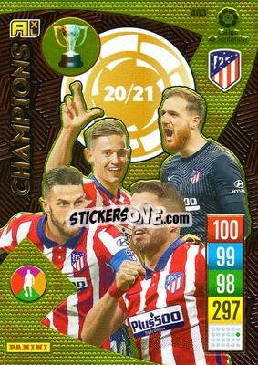 Sticker Oblak / Llorente / Koke / Luis Suárez - Liga Santander 2021-2022. Adrenalyn XL
 n. 463 - Panini