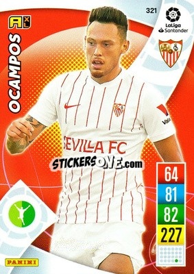 Cromo Ocampos - Liga Santander 2021-2022. Adrenalyn XL
 n. 321 - Panini