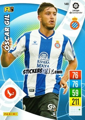 Sticker Óscar Gol - Liga Santander 2021-2022. Adrenalyn XL
 n. 148 - Panini