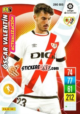 Sticker Óscar Valentín - Liga Santander 2021-2022. Adrenalyn XL
 - Panini