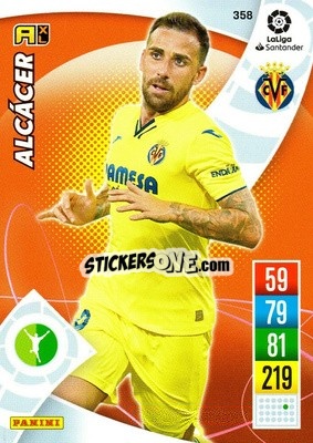 Sticker Paco Alcácer - Liga Santander 2021-2022. Adrenalyn XL
 n. 358 - Panini