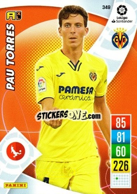 Sticker Pau Torres - Liga Santander 2021-2022. Adrenalyn XL
 n. 349 - Panini