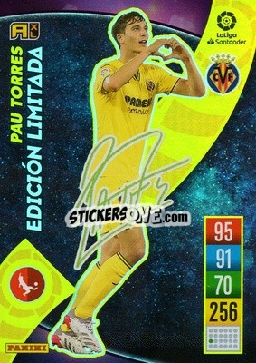 Sticker Pau Torres - Liga Santander 2021-2022. Adrenalyn XL
 n. LEA-PT - Panini