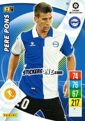 Sticker Pere Pons - Liga Santander 2021-2022. Adrenalyn XL
 n. 11 - Panini