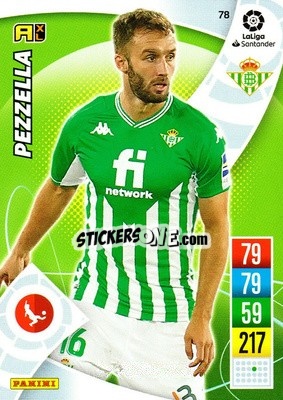 Sticker Pezzella - Liga Santander 2021-2022. Adrenalyn XL
 n. 78 - Panini
