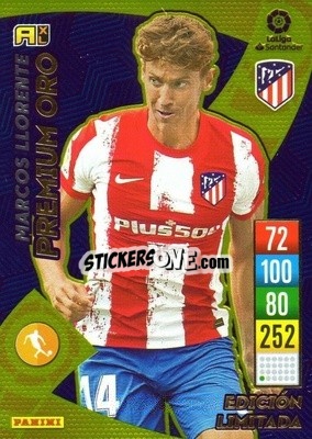 Sticker Marcos Llorente - Liga Santander 2021-2022. Adrenalyn XL
 n. P1 - Panini