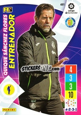 Sticker Quique Sánchez Flores - Liga Santander 2021-2022. Adrenalyn XL
 n. 481 - Panini