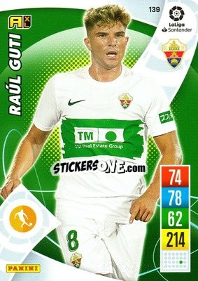 Sticker Raúl Guti - Liga Santander 2021-2022. Adrenalyn XL
 n. 139 - Panini