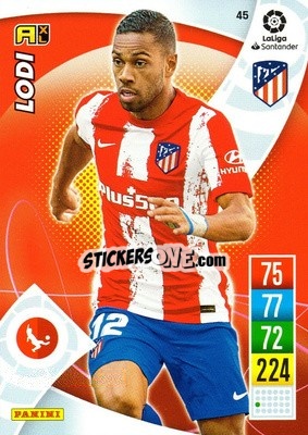 Sticker Renan Lodi - Liga Santander 2021-2022. Adrenalyn XL
 n. 45 - Panini