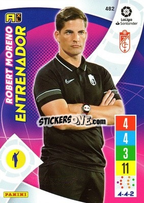 Sticker Robert Moreno - Liga Santander 2021-2022. Adrenalyn XL
 n. 482 - Panini