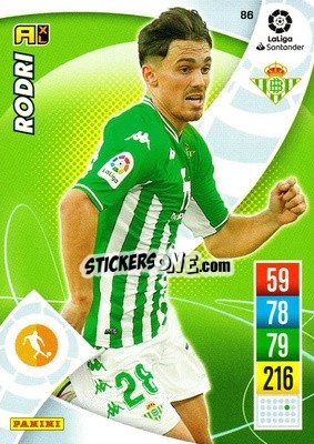 Sticker Rodri - Liga Santander 2021-2022. Adrenalyn XL
 - Panini