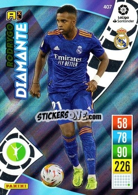 Sticker Rodrygo - Liga Santander 2021-2022. Adrenalyn XL
 n. 407 - Panini