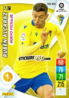 Sticker Rubén Alcaraz - Liga Santander 2021-2022. Adrenalyn XL
 n. 103bis - Panini