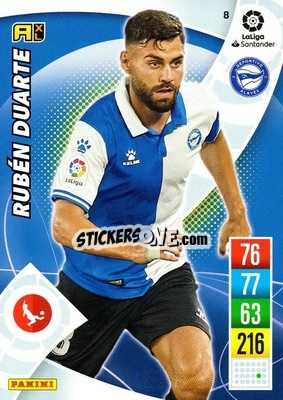 Sticker Rubén Duarte - Liga Santander 2021-2022. Adrenalyn XL
 n. 8 - Panini