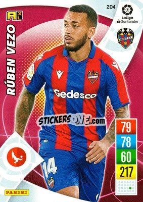 Sticker Rubén Vezo - Liga Santander 2021-2022. Adrenalyn XL
 n. 204 - Panini