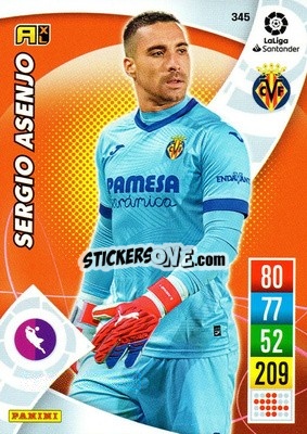 Sticker Sergio Asenjo - Liga Santander 2021-2022. Adrenalyn XL
 n. 345 - Panini