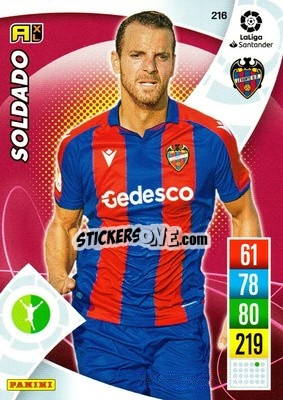 Sticker Soldado - Liga Santander 2021-2022. Adrenalyn XL
 n. 216 - Panini