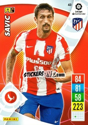 Sticker Stefan Savic - Liga Santander 2021-2022. Adrenalyn XL
 n. 43 - Panini