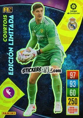 Sticker Thibaut Courtois - Liga Santander 2021-2022. Adrenalyn XL
 n. LE-TC - Panini