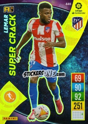 Sticker Thomas Lemar - Liga Santander 2021-2022. Adrenalyn XL
 n. 446 - Panini