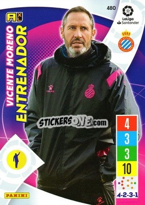 Sticker Vicente Moreno - Liga Santander 2021-2022. Adrenalyn XL
 - Panini